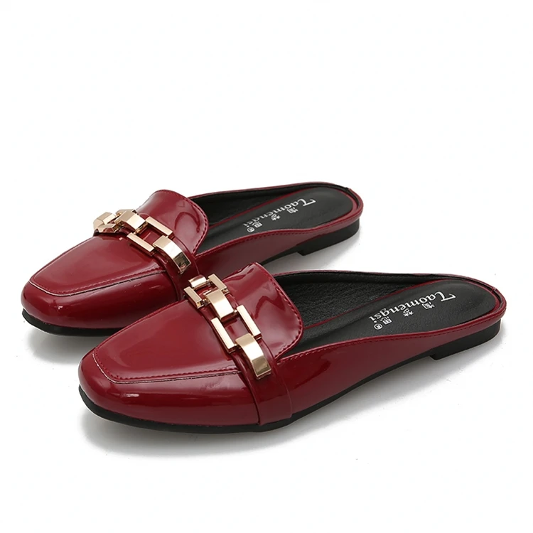 2019 New Fashion Metal Belt Square Toe Solid Color Flat Fashion Ladies' Outdoor Slippers Wholesale Flats Shoes Big Size YX0011
2019 New Fashion Metal Belt Square Toe Solid Color Flat Fashion Ladies' Outdoor Slippers Wholesale Flats Shoes Big Size YX0011