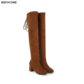 NEMAONE sexy women high heels over the knee boots lace up party shoes woman spring autumn ladies boots large size 43
NEMAONE sexy women high heels over the knee boots lace up party shoes woman spring autumn ladies boots large size 43