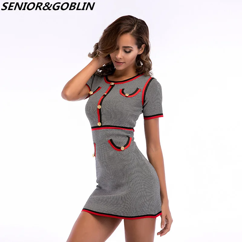 2019 Summer Women Elegant Work Vintage Dresses Ladies Houndstooth Mini Autumn Runway Pencil Casual Party Bodycon Dress 
2019 Summer Women Elegant Work Vintage Dresses Ladies Houndstooth Mini Autumn Runway Pencil Casual Party Bodycon Dress