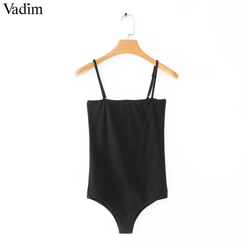 Vadim Sexy Spaghetti Strap bodysuits stretchable basic sleeveless playsuits Undershirt Playsuits casual tops 5 COLORS XS-L ZC093
Vadim Sexy Spaghetti Strap bodysuits stretchable basic sleeveless playsuits Undershirt Playsuits casual tops 5 COLORS XS-L ZC093