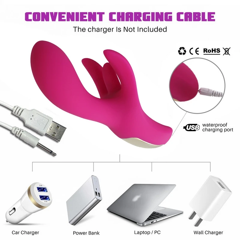 Rechargable Vibrators Sex Toys for Women 10 speeds Silicon Big Dildo Vibrator AV Magic Wand G spot Rabbit Vibrating Massage for Couples (7)
