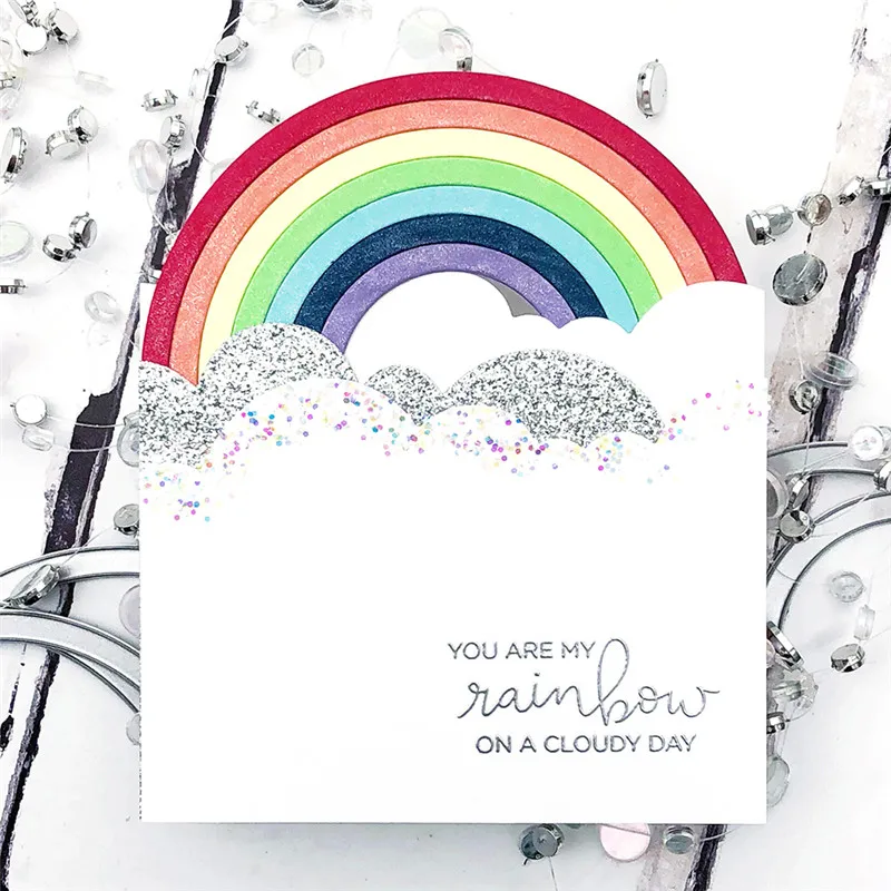 YaMinSanNiO Circle Dies Metal Cutting Dies Scrapbooking For Card Making DIY Embossing Cuts New Craft Rainbow And Clouds Element
YaMinSanNiO Circle Dies Metal Cutting Dies Scrapbooking For Card Making DIY Embossing Cuts New Craft Rainbow And Clouds Element