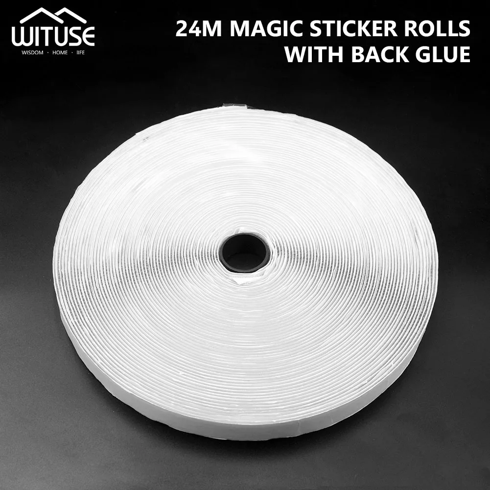 24Meter Black White Hook and Loop Fastener Tape Magic Nylon Sticker Adhesive Loop Disks Velcr 3M Glue 16/20/25mm
24Meter Black White Hook and Loop Fastener Tape Magic Nylon Sticker Adhesive Loop Disks Velcr 3M Glue 16/20/25mm