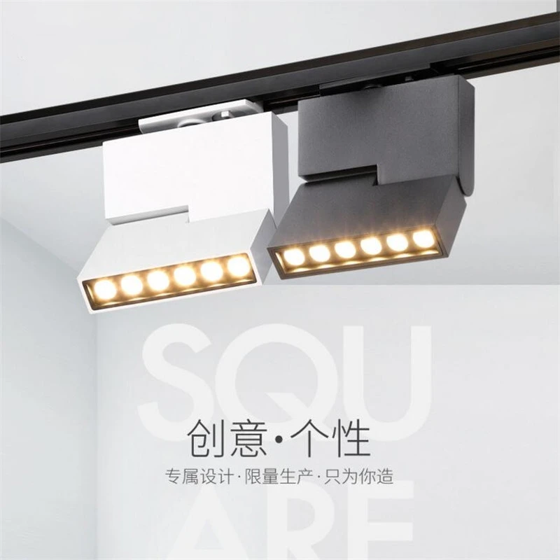 2 line 4 line 6W 12W creative spotlight led track light AC85-265V square strip living room ceiling mounted track light 6pcs/lot
2 line 4 line 6W 12W creative spotlight led track light AC85-265V square strip living room ceiling mounted track light 6pcs/lot