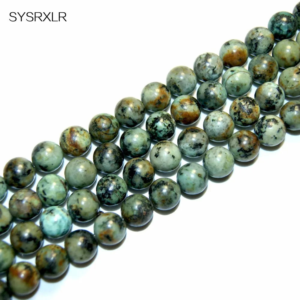 Wholesale New Fashion Natural Stone Round Loose For African Beads Bling Diy Bracelet Necklace Do 4 6 8 10 12 MM | Украшения и
