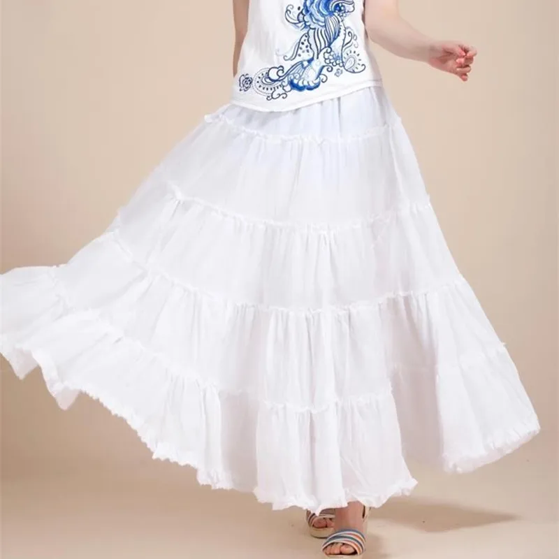 Free Shipping 2019 New Fashion 100% Cotton Long Maxi Skirts For Women Summer Spring White Skirts Elastic Waist A-line Skirts
Free Shipping 2019 New Fashion 100% Cotton Long Maxi Skirts For Women Summer Spring White Skirts Elastic Waist A-line Skirts