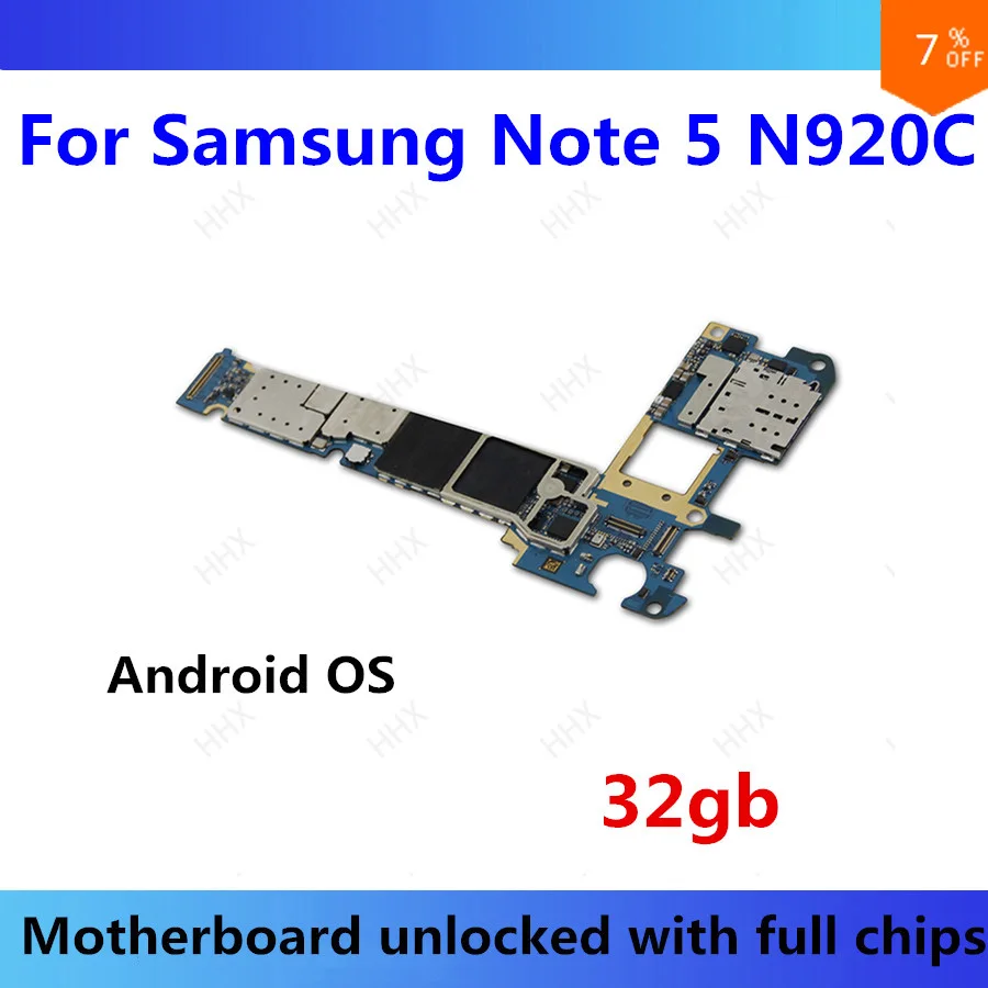 Unlocked for Samsung Galaxy Note 5 motherboard N920C logic mother board Android OS Original with chips replaced N920C mainboard
Unlocked for Samsung Galaxy Note 5 motherboard N920C logic mother board Android OS Original with chips replaced N920C mainboard