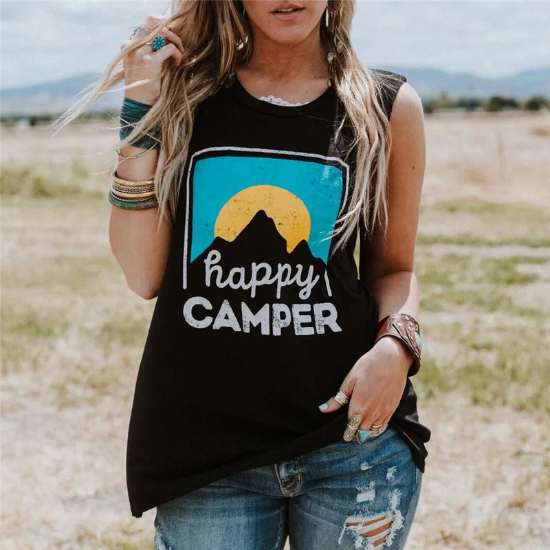 Rogi Summer Sleeveless Shirt Women 2019 Casual Letter Print T-Shirt Loose Streetwear Tee Shirt Femme Cute Camping Beach T Shirt
Rogi Summer Sleeveless Shirt Women 2019 Casual Letter Print T-Shirt Loose Streetwear Tee Shirt Femme Cute Camping Beach T Shirt