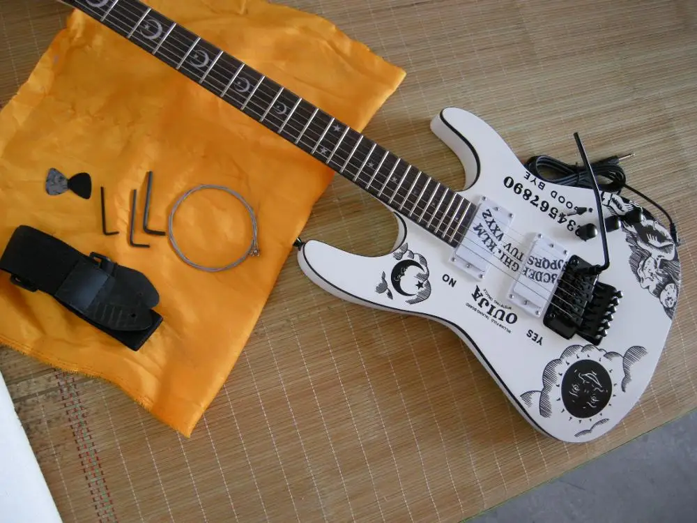 Factory custom shop Newest 3 color KH-2 Kirk Hammett Ouija Electric Guitar Real photo 821
Factory custom shop Newest 3 color KH-2 Kirk Hammett Ouija Electric Guitar Real photo 821