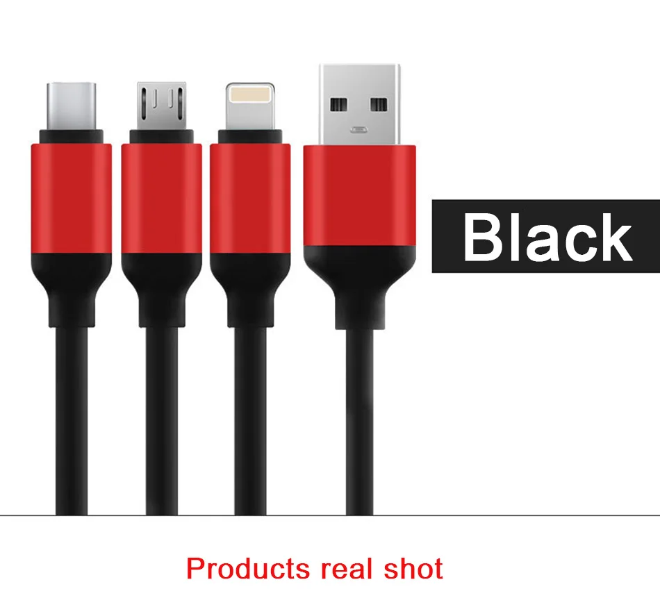 NOHON Micro USB Type-C 8 pin 3 2 in 1 Charger Cord For iPhone 7 8 6 6S Plus X iOS Android For Samsung Xiaomi Fast Charger Cables (11)