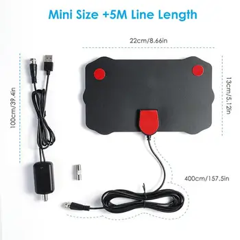 120 Miles Antena Digital HDTV Indoor HD TV Antenna with Amplifier Signal Booster TV Surf Fox Antena HD TV Antennas Aerial d20
120 Miles Antena Digital HDTV Indoor HD TV Antenna with Amplifier Signal Booster TV Surf Fox Antena HD TV Antennas Aerial d20