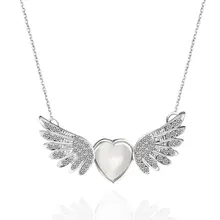 Heart Necklace Angel Wings Pandant Necklace Romantic Stone 2021 Chain for Women Party Rhinestone Collar Mujer Alloy Trendy
Heart Necklace Angel Wings Pandant Necklace Romantic Stone 2021 Chain for Women Party Rhinestone Collar Mujer Alloy Trendy