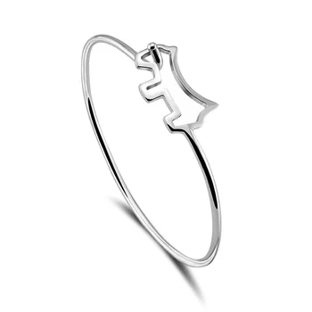 Vintage hollow out dog bracelet pendant girl contracted solid 925 Sterling silver women silver cuff bracelet lovely girl 
Vintage hollow out dog bracelet pendant girl contracted solid 925 Sterling silver women silver cuff bracelet lovely girl