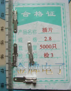 Free shipping 500pcs Crimping insert terminal crimping 2.8mm insert 2.8mm copper
Free shipping 500pcs Crimping insert terminal crimping 2.8mm insert 2.8mm copper