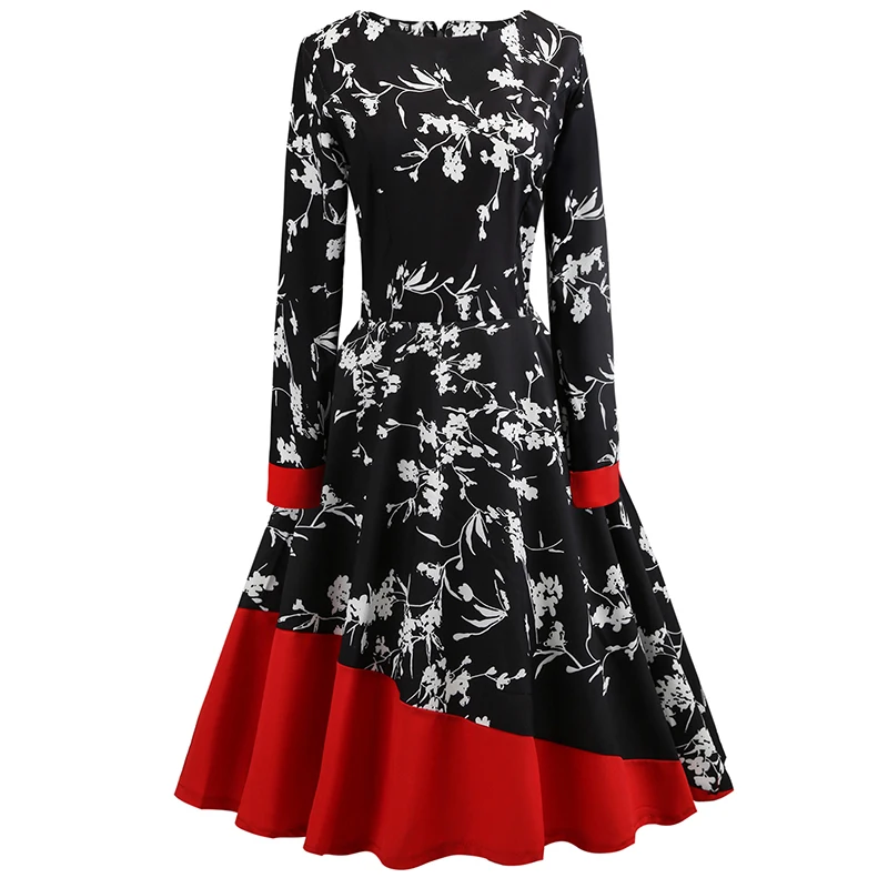 Toppick Flower Winter Dress Women Long Sleeve Office Party Dress Retro Dress Casual Bodycon Elegant Plus Size Jurken Vestidos
Toppick Flower Winter Dress Women Long Sleeve Office Party Dress Retro Dress Casual Bodycon Elegant Plus Size Jurken Vestidos
