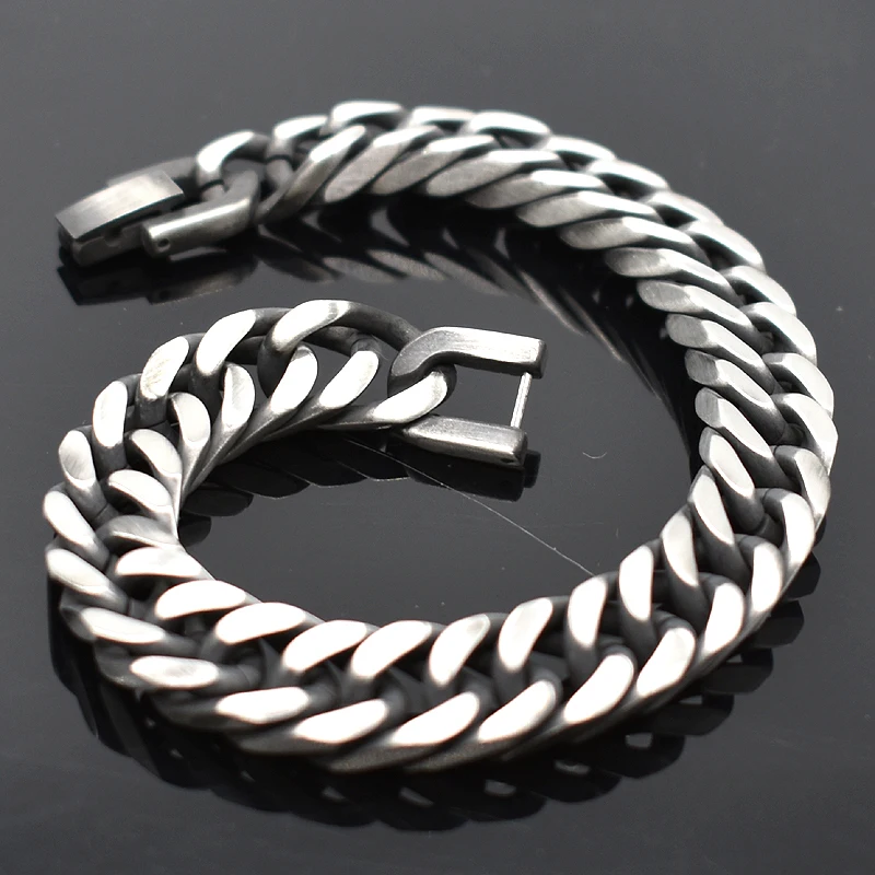 AMUMIU Men Bracelet Stainless Steel Bracelet & Bangle Antique Finished Male Accessory Hip Hop Party Rock Jewelry HZB100
AMUMIU Men Bracelet Stainless Steel Bracelet & Bangle Antique Finished Male Accessory Hip Hop Party Rock Jewelry HZB100