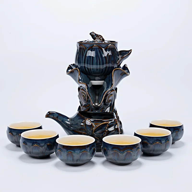 

Lotus Celadon Kung Fu Tea Set Porcelain Teaware Set Chinese Traditions Gai Wan Tea Cup Bone China Tea Sets Gaiwan Tea Set Gift