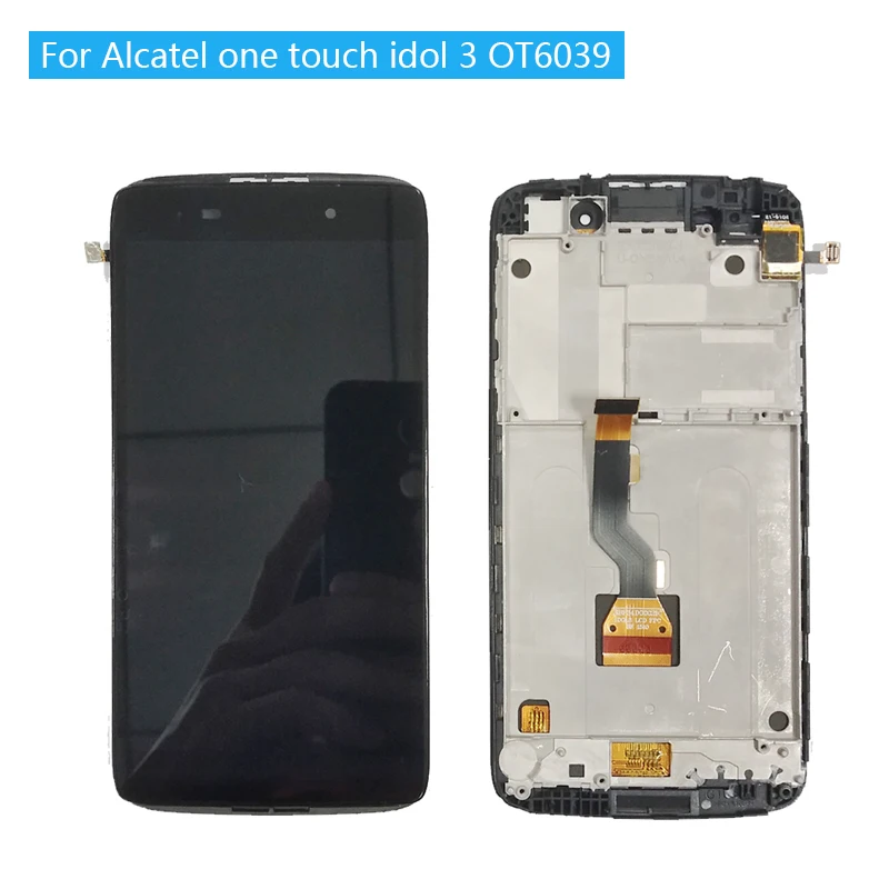 For Alcatel Idol 3 6039 6039A 6039K 6039Y LCD Display Touch Screen Digitizer Assembly With Frame 100% Tested OT6039 LCD Screen
For Alcatel Idol 3 6039 6039A 6039K 6039Y LCD Display Touch Screen Digitizer Assembly With Frame 100% Tested OT6039 LCD Screen
