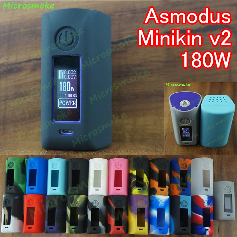 E Cig Accessories Silicone Case for Touch Screen 180W Asmodus Minikin V2 box mod 19 Colors Protective Case for Minikin V2
E Cig Accessories Silicone Case for Touch Screen 180W Asmodus Minikin V2 box mod 19 Colors Protective Case for Minikin V2