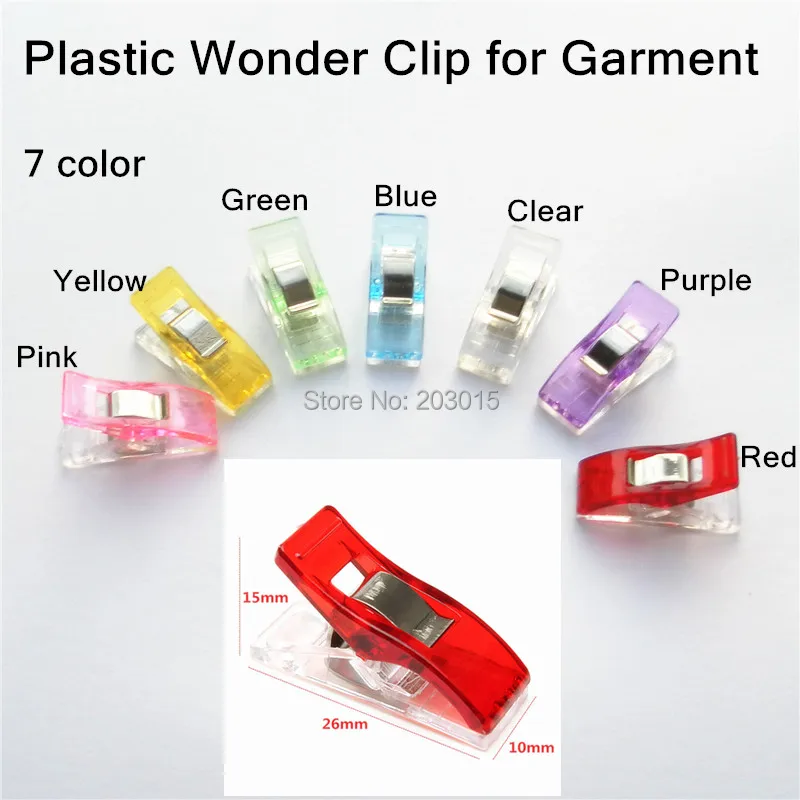 (7 color) 50pcs PVC Plastic Clover Wonder Quilt Quilting Binding Clamps Clips for Patchwork Overlocker Sewing DIY Crafts 2.7*1CM
(7 color) 50pcs PVC Plastic Clover Wonder Quilt Quilting Binding Clamps Clips for Patchwork Overlocker Sewing DIY Crafts 2.7*1CM