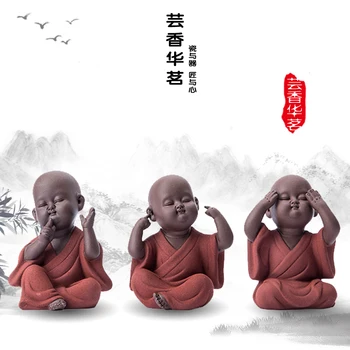Handmade Buddha Tea Pet purple sand buddha Monk Tea tray decor accessories kung fu tea set K001
Handmade Buddha Tea Pet purple sand buddha Monk Tea tray decor accessories kung fu tea set K001