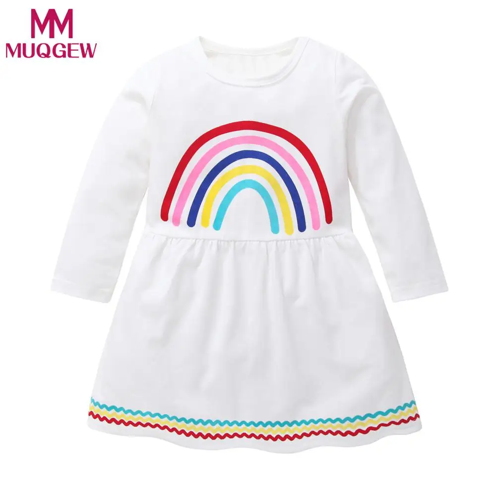 MUQGEW Dress for Girl Baby Kids Girls Long Sleeve Toddler Princess Party Rainbow Print Tutu Dress vestido menina
MUQGEW Dress for Girl Baby Kids Girls Long Sleeve Toddler Princess Party Rainbow Print Tutu Dress vestido menina