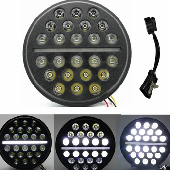 7" Round Moto Generation 2 LED Headlight 7" LED Head Light Bracket 4.5" Auxiliary Spot Lamps For Harley Motorcycle
7" Round Moto Generation 2 LED Headlight 7" LED Head Light Bracket 4.5" Auxiliary Spot Lamps For Harley Motorcycle