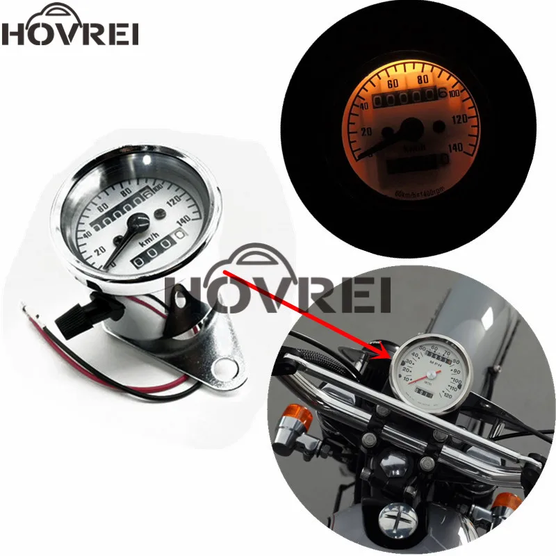 Universal silver Motorcycle Dual Odometer Speedometer Gauge Speed Meter Night Light Backlight Modification Part 12V 140km/h
Universal silver Motorcycle Dual Odometer Speedometer Gauge Speed Meter Night Light Backlight Modification Part 12V 140km/h