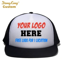 Кепка для водителя грузовика на заказ, кепка с плоским козырьком, козырьком и бесплатным логотипом для мужчин и женщин, летняя кепка с козыр...(China)