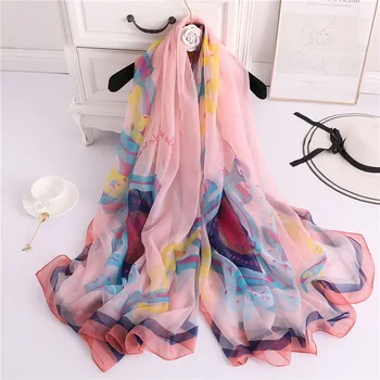 Summer 2020 Silk Scarf Thin Women Beach Shawls Wraps Soft Foulard Fashion Print Pashmina Scarves Lady Bandana Kerchief
Summer 2020 Silk Scarf Thin Women Beach Shawls Wraps Soft Foulard Fashion Print Pashmina Scarves Lady Bandana Kerchief
