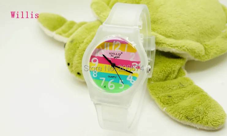 New frosted Transparent Rainbow Design Fashion women dress Waterproof Analog Wrist quartz Watch Unisex watches Children Watch
New frosted Transparent Rainbow Design Fashion women dress Waterproof Analog Wrist quartz Watch Unisex watches Children Watch