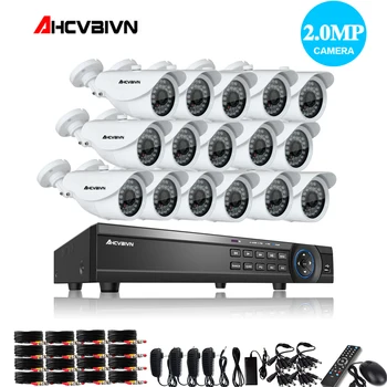 16CH AHD DVR 16Pcs 2.0MP 1080P Camera Security Surveillance CCTV System Outdoor Waterproof IR Night Vision HD Kit 16CH AHD 1080P
16CH AHD DVR 16Pcs 2.0MP 1080P Camera Security Surveillance CCTV System Outdoor Waterproof IR Night Vision HD Kit 16CH AHD 1080P