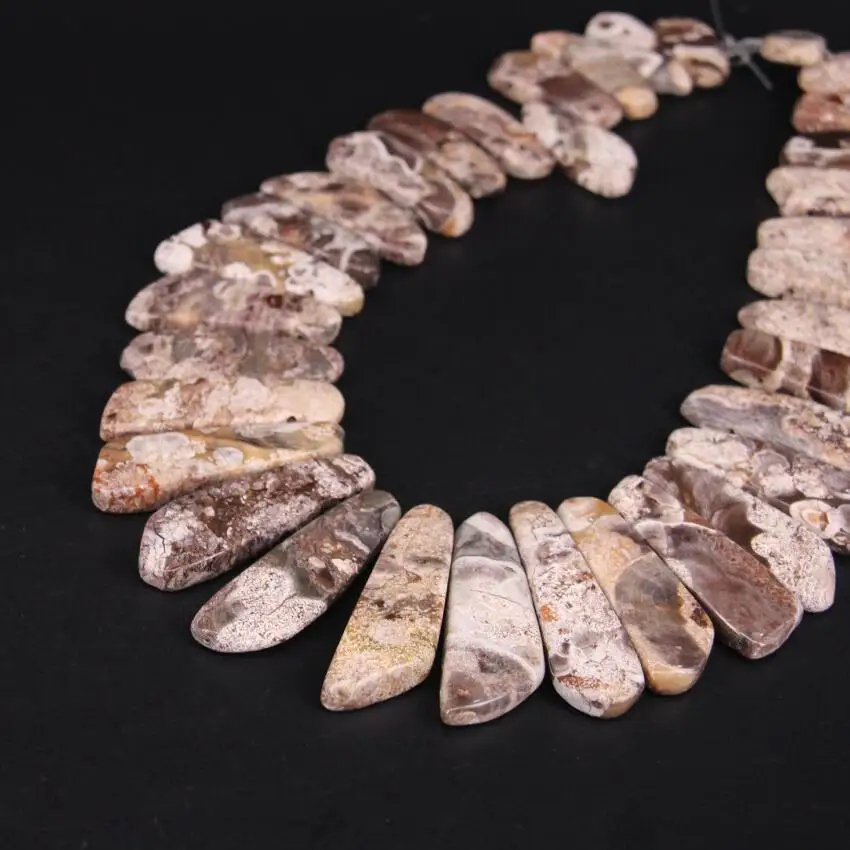 15.5"/strand Top Drilled Natural Brown Sea Sediment Jaspers Slab Slice Beads,Ocean Jades Stone Stick Pendant Necklace Supplier
15.5"/strand Top Drilled Natural Brown Sea Sediment Jaspers Slab Slice Beads,Ocean Jades Stone Stick Pendant Necklace Supplier