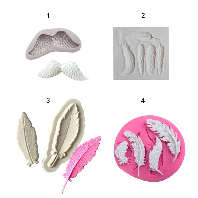 Angel's Feather Bird wings fondant 3D silicone decoration mold DIY Cake Decorating Tools cooking Baking mould
Angel's Feather Bird wings fondant 3D silicone decoration mold DIY Cake Decorating Tools cooking Baking mould
