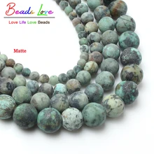 making stone african beads natural jewelry dull 10mm matte polish howlite turquoises round bead popular accessories