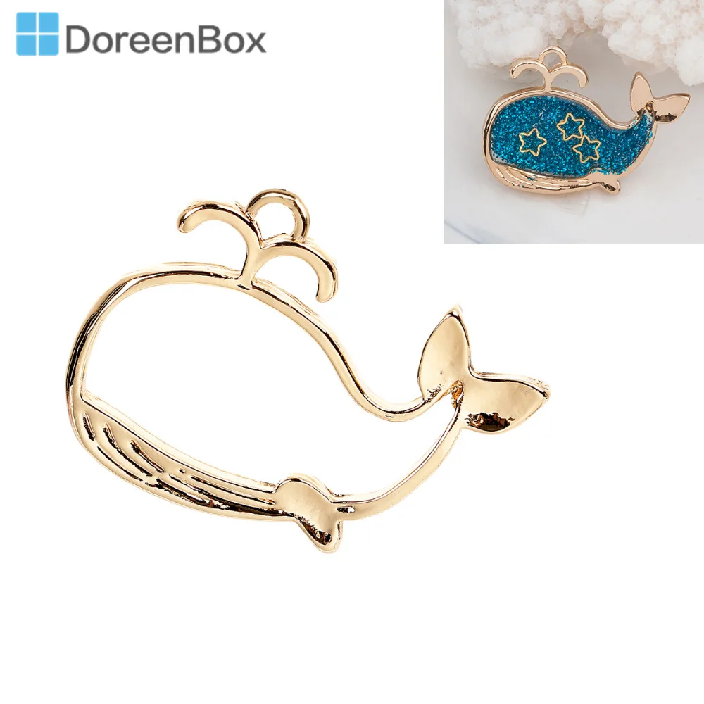 Doreen Box Handmake Gold Color Zinc Based Alloy Open Back Bezel Pendants Cute Whale Animal For DIY Resin 3.7x2.7cm, 1 Piece
Doreen Box Handmake Gold Color Zinc Based Alloy Open Back Bezel Pendants Cute Whale Animal For DIY Resin 3.7x2.7cm, 1 Piece