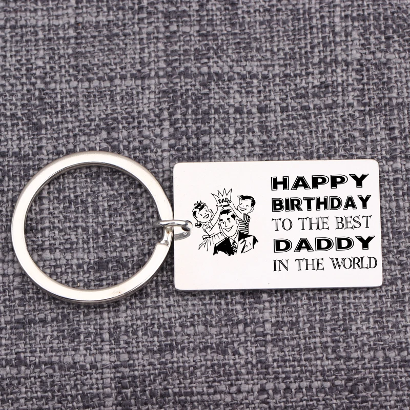 Father`s Day Gift keyring Jewelry Pendant Keychain Happy Birthday To The Best Daddy In The World Birthday Gift For Dad Key Tag
Father`s Day Gift keyring Jewelry Pendant Keychain Happy Birthday To The Best Daddy In The World Birthday Gift For Dad Key Tag