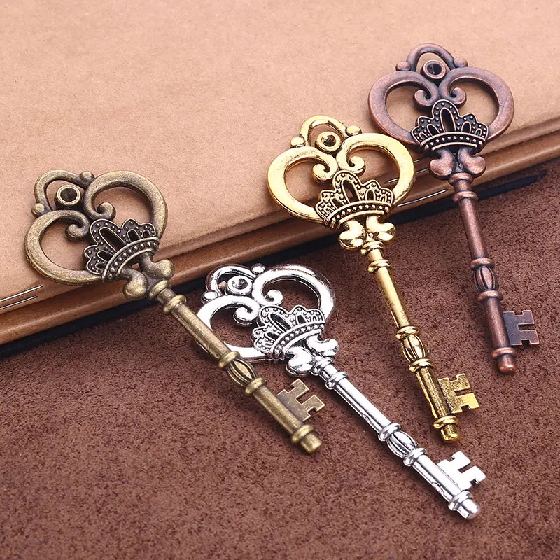 4 Color Vintage Big Crown Key Charms for Jewelry Making DIY Handmade Key Shape Pendant Charms 10pcs/lot 32*84mm A1840
4 Color Vintage Big Crown Key Charms for Jewelry Making DIY Handmade Key Shape Pendant Charms 10pcs/lot 32*84mm A1840