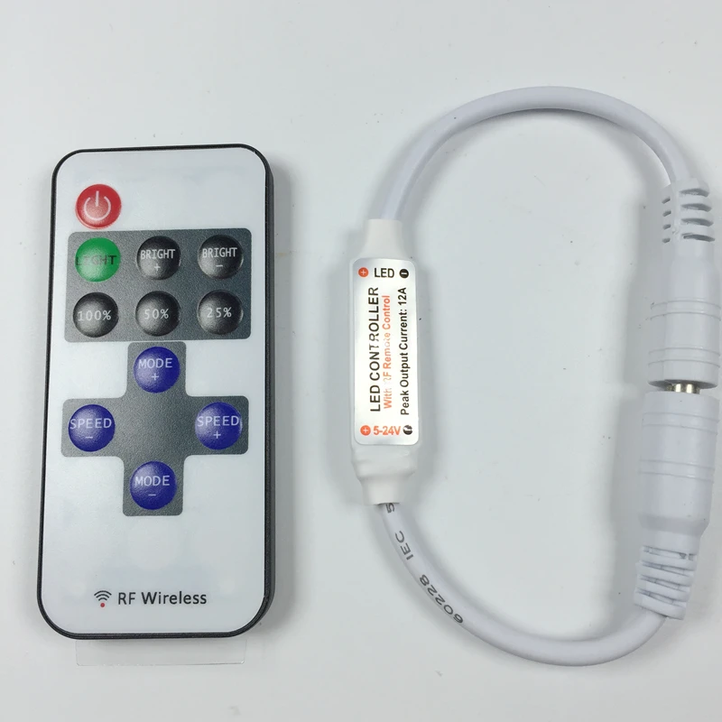 Mini RF Wireless Led Remote Controller Led Dimmer Controller For Single Color Light SMD5630 5050 3528 7020 LED Strip
Mini RF Wireless Led Remote Controller Led Dimmer Controller For Single Color Light SMD5630 5050 3528 7020 LED Strip