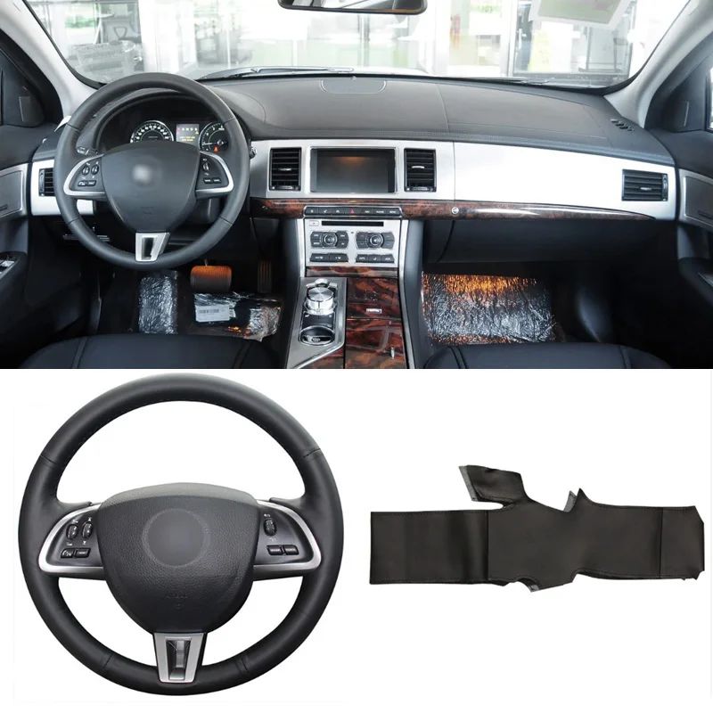 DIY Sewing-on PU Leather Steering Wheel Cover Exact Fit For Jaguar XF XF Sportbrake 2014 2015
DIY Sewing-on PU Leather Steering Wheel Cover Exact Fit For Jaguar XF XF Sportbrake 2014 2015