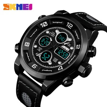 

SKMEI Outdoor Sports Digital Watch Men 3Bar Waterproof Chronograph Stopwatch Dual Display Wristwatches relogio Masculino 1371