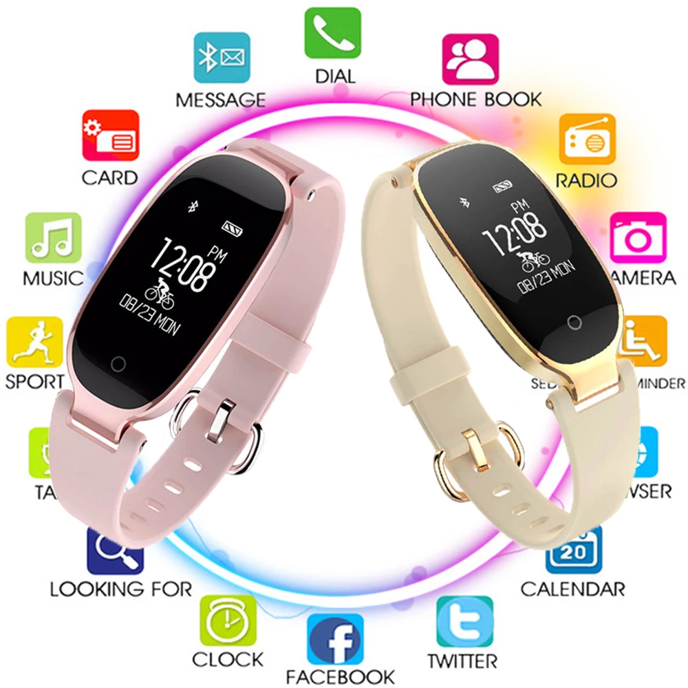 Soprt S3 Smart Watch Women Smart Bracelet Watches Bluetooth Heart Rate Monitor Fitness Tracker for Android IOS Clock Reloj Mujer
Soprt S3 Smart Watch Women Smart Bracelet Watches Bluetooth Heart Rate Monitor Fitness Tracker for Android IOS Clock Reloj Mujer