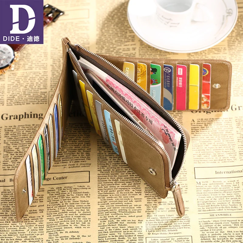 DIDE Lovers Wallets 100% Genuine Leather Men Wallet Zipper Male and Female Coin Purse Brand Perse Long Clutch Wallet
DIDE Lovers Wallets 100% Genuine Leather Men Wallet Zipper Male and Female Coin Purse Brand Perse Long Clutch Wallet