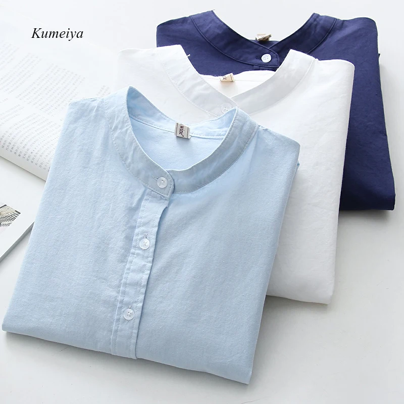 Women Shirts 2019 Spring New Solid Color White Blouses Long Sleeve Navy Blue Cotton Shirt Casual Office Ladies Tops Blusas
Women Shirts 2019 Spring New Solid Color White Blouses Long Sleeve Navy Blue Cotton Shirt Casual Office Ladies Tops Blusas