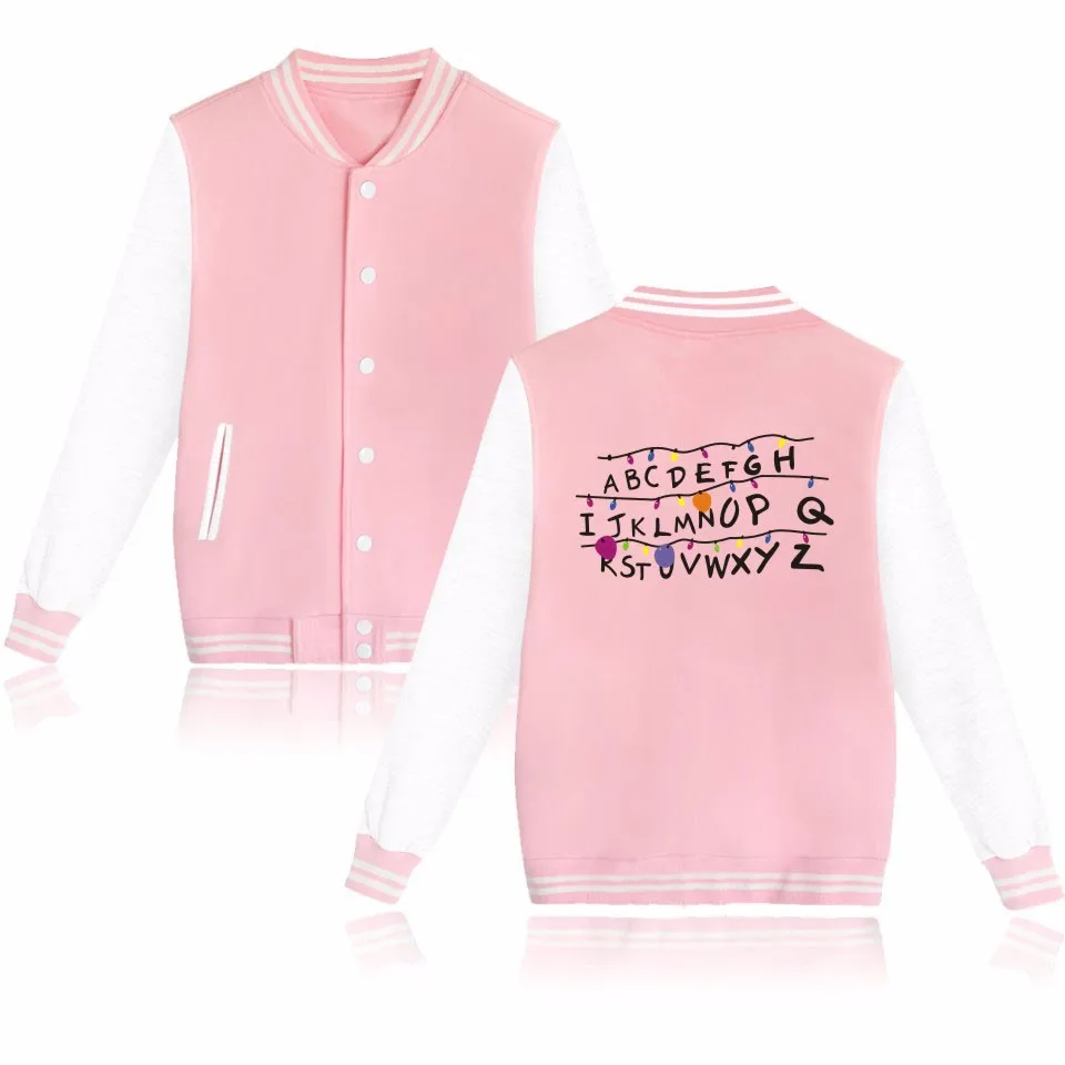 Hot U.S. drama Stranger Things Jackets Men/Women Baseball uniform Stranger Things 3 Spring Winter Warm Black student Jacket 4XL
Hot U.S. drama Stranger Things Jackets Men/Women Baseball uniform Stranger Things 3 Spring Winter Warm Black student Jacket 4XL
