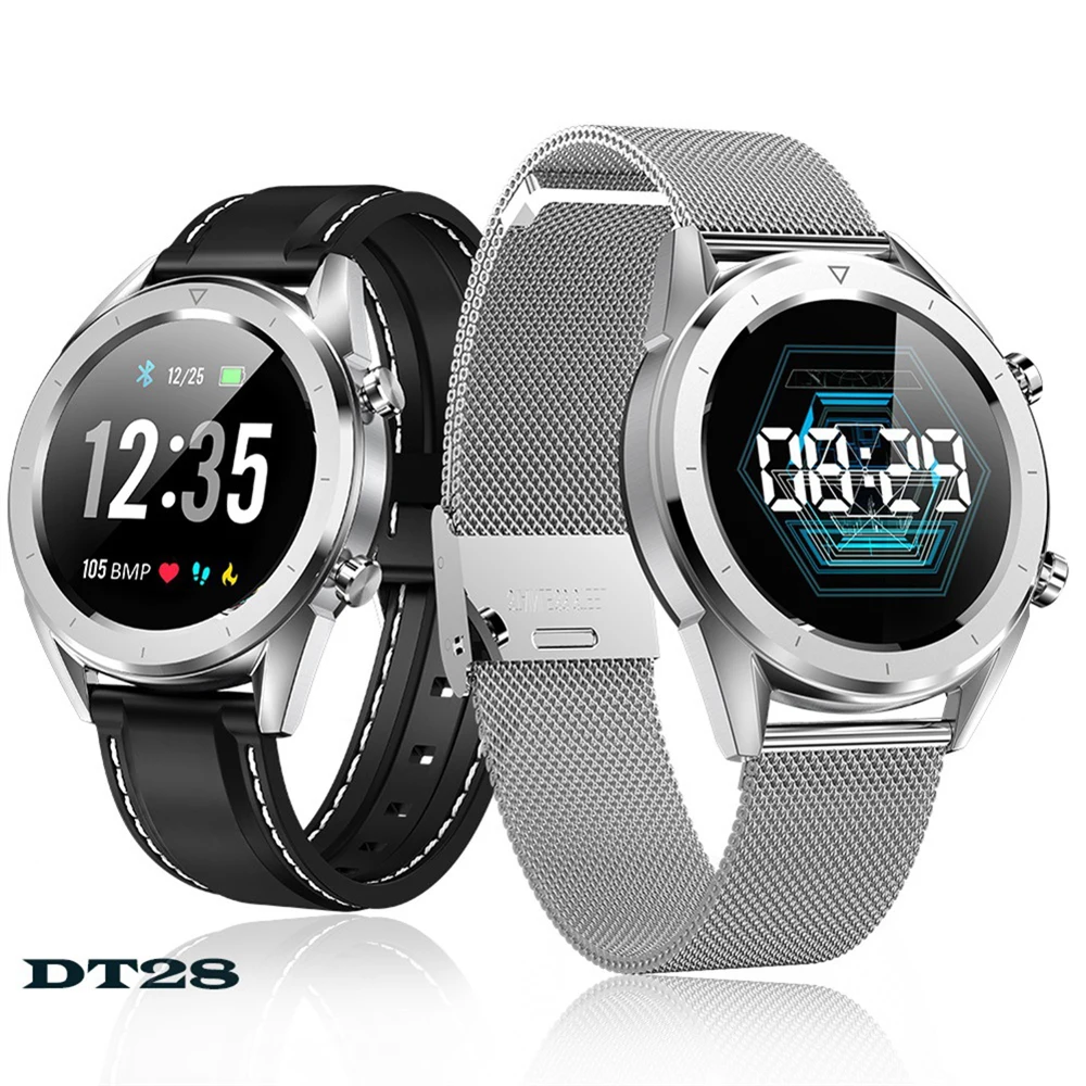 DT28 Smart Watch IP68 Blood Pressure ECG Heart Rate Sleep Monitor Pedometer Sport Fitness Tracker SmartWatch Men for IOS Android
DT28 Smart Watch IP68 Blood Pressure ECG Heart Rate Sleep Monitor Pedometer Sport Fitness Tracker SmartWatch Men for IOS Android