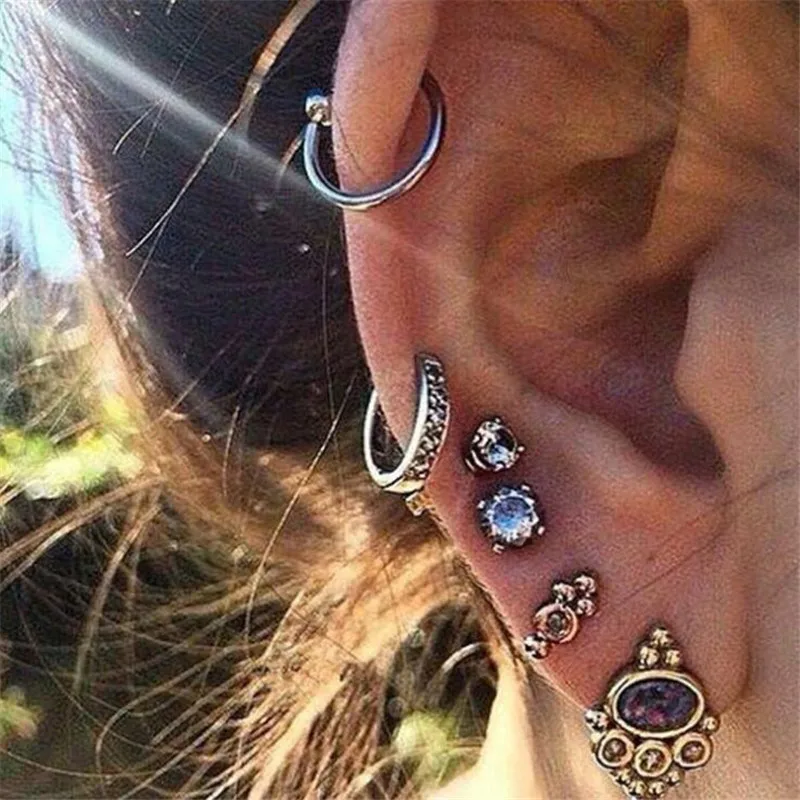 TTLIFE 6Pcs/Set Tibetan Silver Color Clip Earrings Sets Crystal Turtle Palm Moon Alloy Ear Cuff Jewelry Women Brincos Bijoux
TTLIFE 6Pcs/Set Tibetan Silver Color Clip Earrings Sets Crystal Turtle Palm Moon Alloy Ear Cuff Jewelry Women Brincos Bijoux