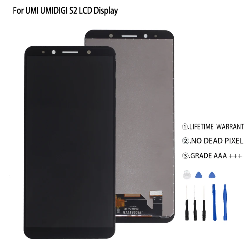 Original For UMI Umidigi S2 LCD Display Touch Screen Digitizer For UMI Umidigi S2 Display Screen Assembly Phone Parts Free Tools
Original For UMI Umidigi S2 LCD Display Touch Screen Digitizer For UMI Umidigi S2 Display Screen Assembly Phone Parts Free Tools