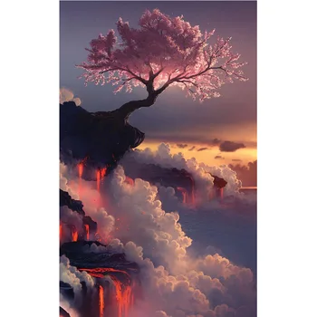 5d diamond painting kit do it yourself cherry tree on volcano home decorations square embroidered diamond h196
5d diamond painting kit do it yourself cherry tree on volcano home decorations square embroidered diamond h196