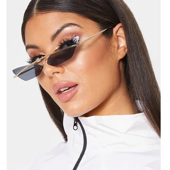 female sunglasses fashion Rimless small metal frame Cat Eye Sunglasses Women Fashion Ladies mirror sunglasses vintage
female sunglasses fashion Rimless small metal frame Cat Eye Sunglasses Women Fashion Ladies mirror sunglasses vintage